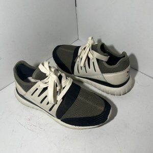 Women's Adidas Tubular Radial Green and Beige Sneaker Shoes Sz 7
